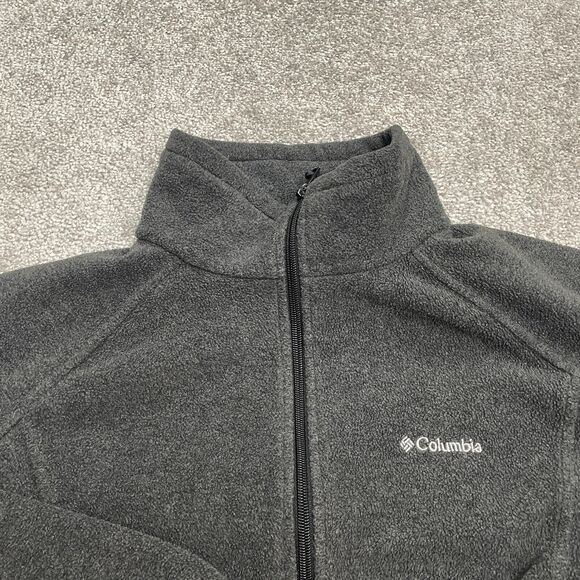 Columbia Benton Springs Fleece Jacket Womens XL Gray Full Zip Pocket Outdoor - Picture 10 of 13